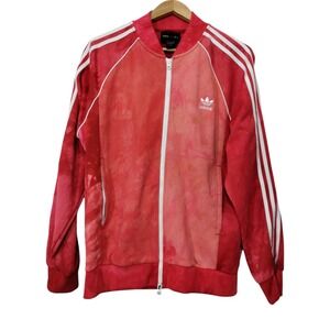 Adidas x Pharrell Williams Hu Holi Superstar Track Jacket Men's Size Large‎ Red
